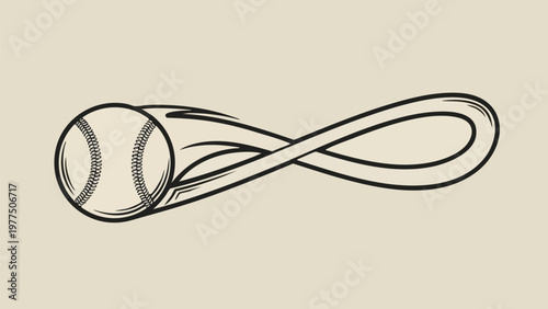 Infinite Tennis Swoosh A Symbol of Endless Sport and Eternal Motion