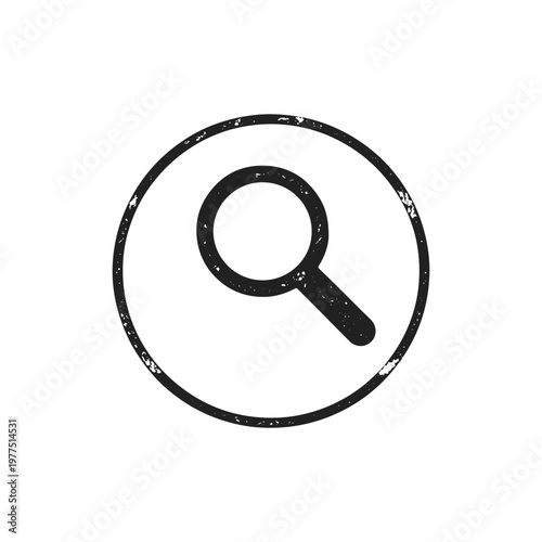magnifying glass seal
Vector seal stamp on a white background
