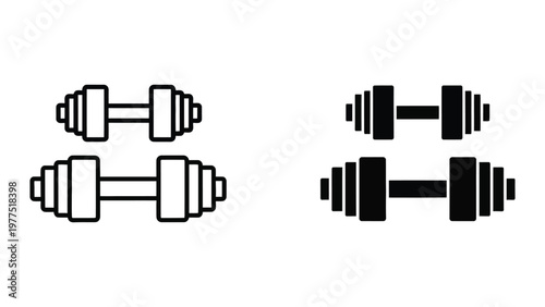 Comparison of dumbbell designs with different weight plate configurations