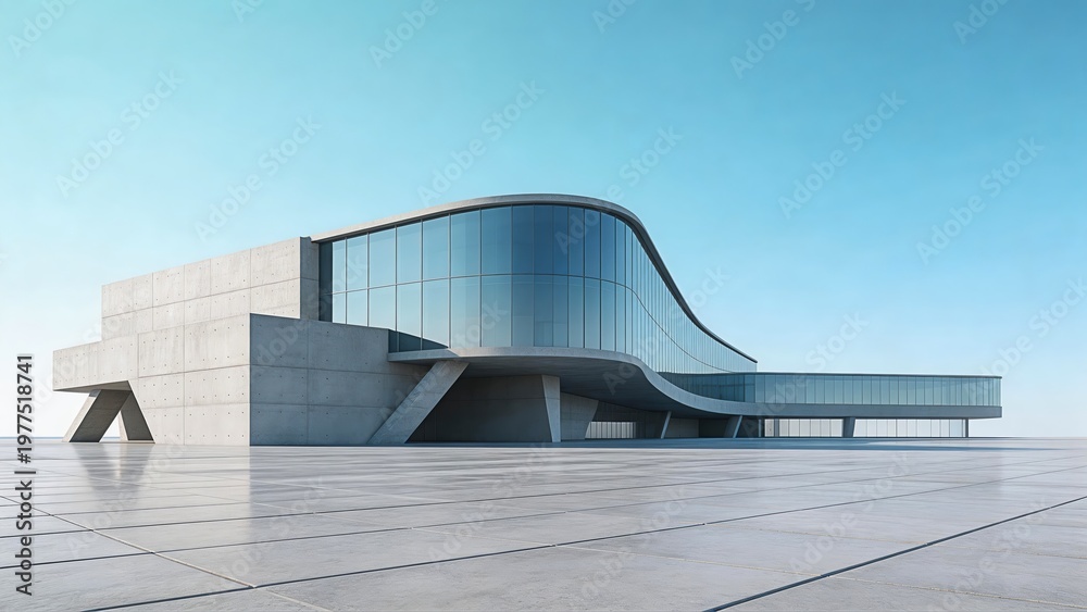 Fototapeta premium Modern Arch Buildings
