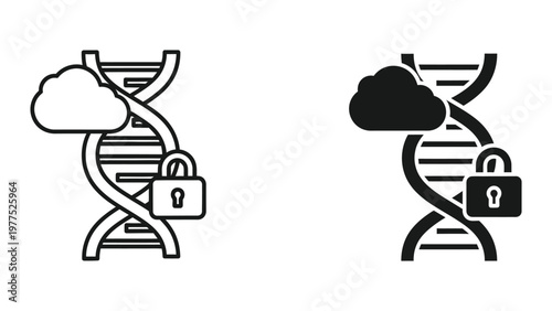 Secure genetic data storage in cloud environments with encryption