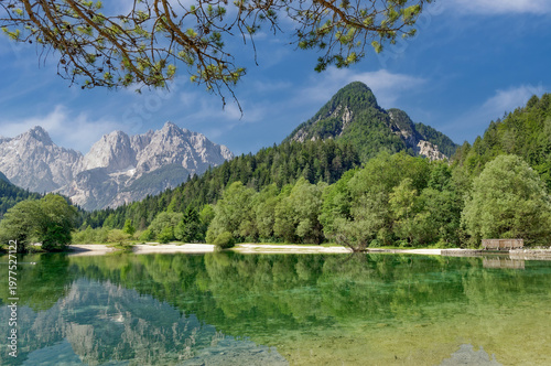 Cuadro en lienzo Lake Jasna close to Kranjska Gora ,Gorenjska, Slovenia