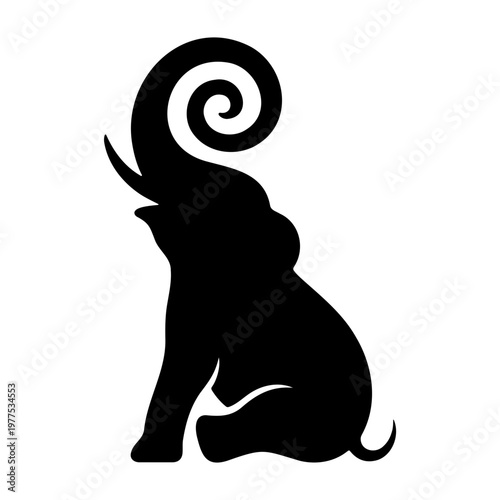 Silhouette elephant vector graphic design illustration for animal lovers and design enthusiasts download now