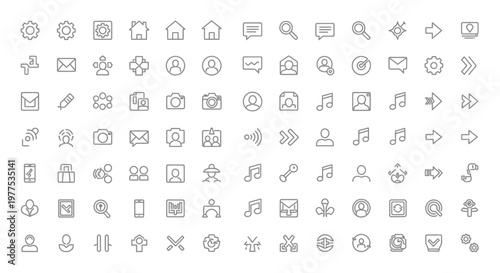 Collection of various computer icons.