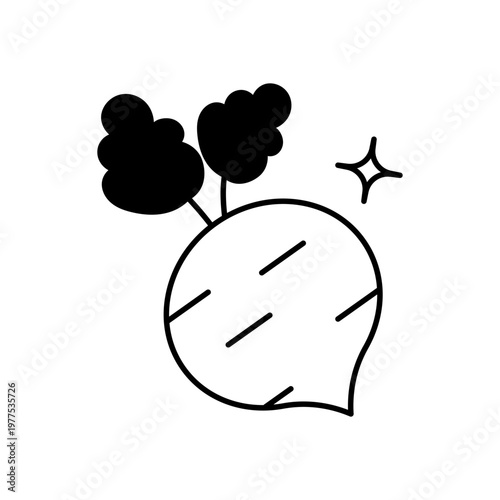 Beetroot vector icon