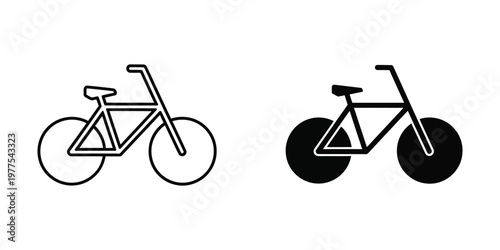 Comparison of traditional and fixed-gear bicycles with different wheel styles