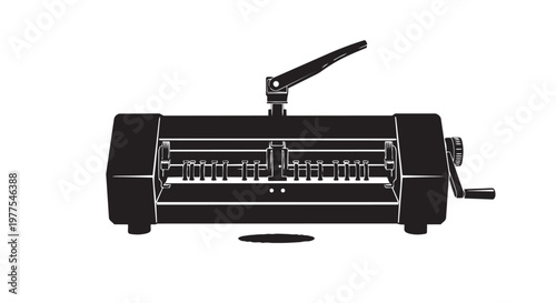 Typewriter, vintage typewriter, black typewriter, vector illustration, writing tool