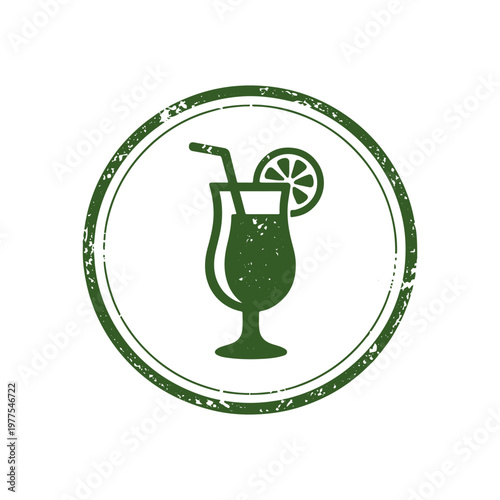 cocktail seal
Vector seal stamp on a white background