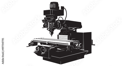 Industrial milling machine, CNC milling equipment, metalworking tools, manufacturing machinery