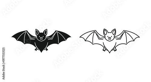 Bat Symbol Vector Designs for Projects Vector