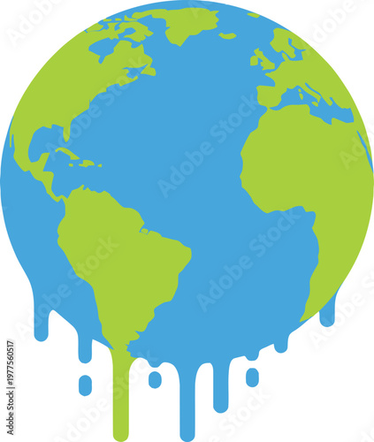 A green vector illustration of a global earth map with a drop shadow features the planet's continents and countries in a professional geography atlas design