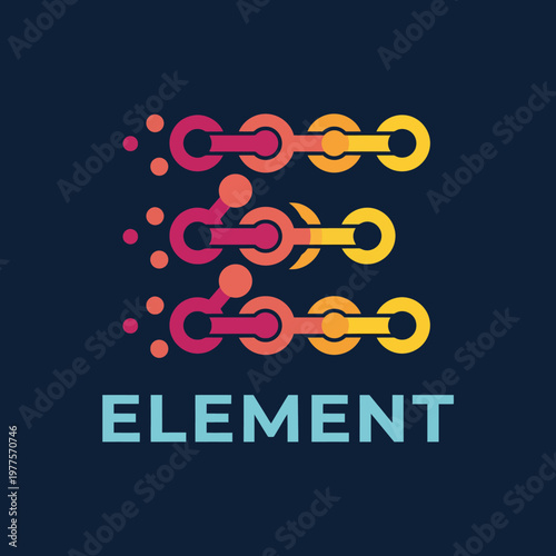 This modern image showcases a colorful abstract design featuring interconnected elements, representing digital connectivity, innovation, and the importance of data flow in technology.
