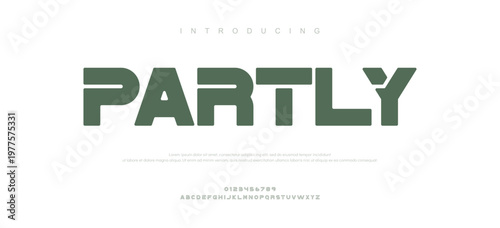 Green Partly Cloudy Weather Forecast Concept