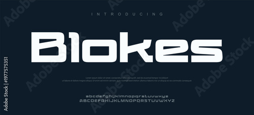 Photos Introduction to Blokes Modern Typography Font Design