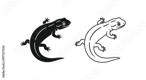 Cute Cartoon Lizards Design Ideas & Illustrations Vector