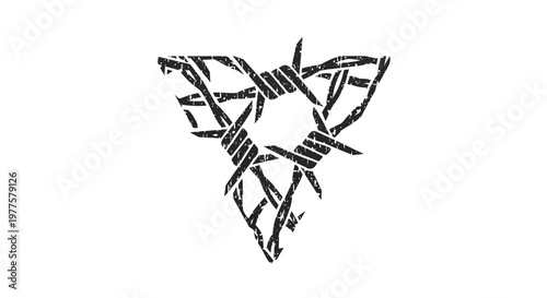 Barbed Wire Triangle Symbol