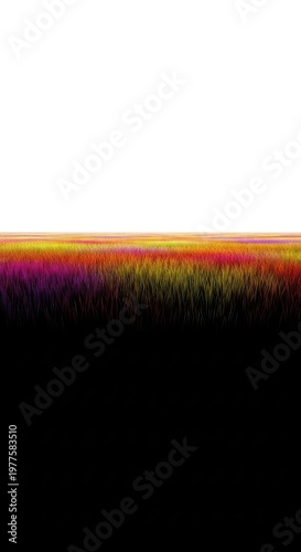 Featureless field extending infinitely into a dark background, representing deep distance and pure negative space, wide, unknown, limitless