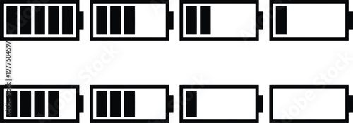 Battery Charge Level Indicator Icons Set 0f385038b5 illustration