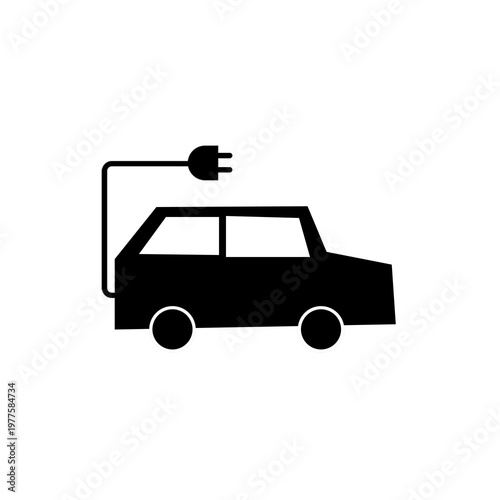 Electric car icon