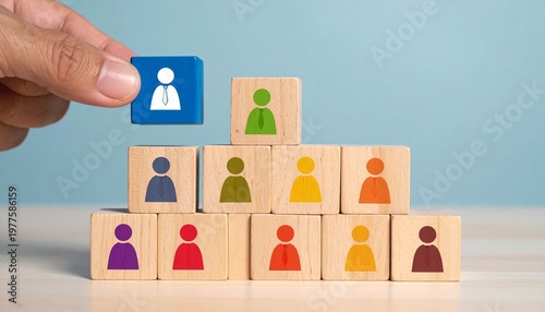 Human Resources Leadership and Team Building Concept