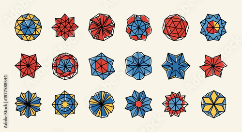 Design Collection: Love Symbols and Mandala Flowers	