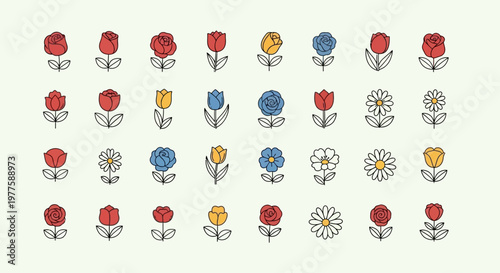 Colorful Collections: Love Hearts and Garden Flowers	