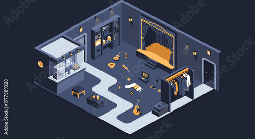 A sleek, dark blue gradient background conveys professionalism and sophistication. Ideal for branding, website design, or creating a sense of calm and