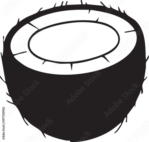A stylized drawing of a tire with a frayed outer edge and inner ring