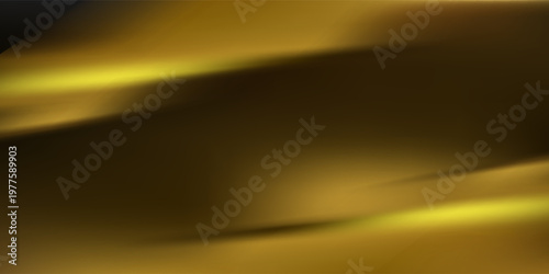 Luxury Abstract Gold and Black Wave Background with Glowing Bokeh Effect, Premium abstract background featuring elegant golden waves and shimmering bokeh lights