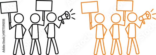 Contrast between traditional and modern protest communication methods