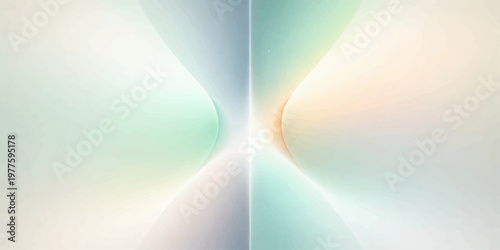 abstract blue and green background with smooth flowing light lines and glowing wave design