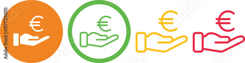 Visual representation of financial transactions and savings concepts