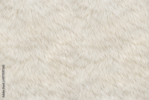 Polar Bear Fur Texture Seamless Pattern. Close-up polar bear coat detail. Arctic mammal fur surface design. Realistic polar bear fur texture background. Detailed wildlife macro close-up. Natural anima