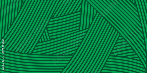 farm green banner, organic abstract background with fields. wavy green lines, natural organic products. ecology background. striped farmer green Pattern