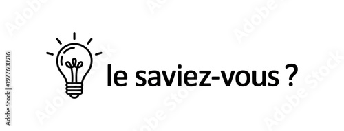 A light bulb icon next to the French phrase 