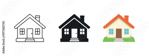 Asset protection concept illustrated by a small suburban cottage with pitched roof and front door, clearly visible as a single