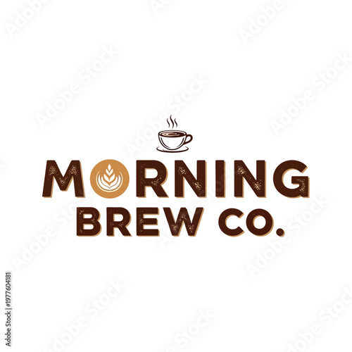 Morning Brew Co. Coffee Logo Design.