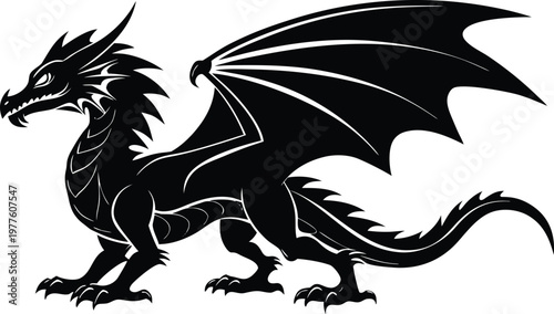 Black and white of a horse in mid gallop with flowing mane and tail on a transparent background