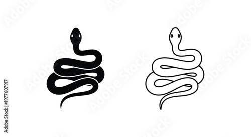 Caduceus Symbol Snake Medical Emblem Design Vector