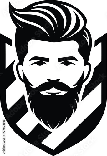 Black and white portrait of a man wearing a hat and bow tie with transparent background