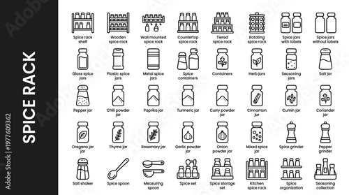 Spice rack shelf with jars, wooden spice rack, wall mounted spice rack, countertop spice rack, tiered spice rack, rotating spice