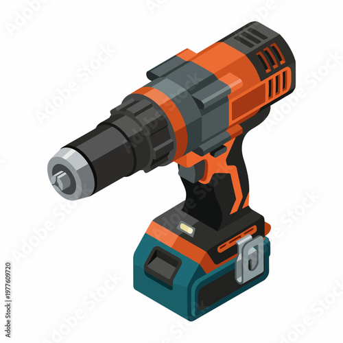 This image showcases a vibrant cordless power drill in striking orange and black, emphasizing its modern design and functionality for DIY enthusiasts and professionals.