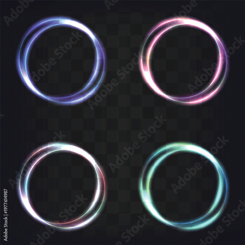 Circle Ring Light Effect Design