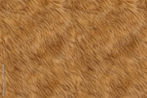 Lion Fur Texture Seamless Pattern. Close-up lion coat detail. Wild big cat fur surface design. Realistic lion fur texture background. Detailed wildlife macro close-up. Natural feline pattern texture.