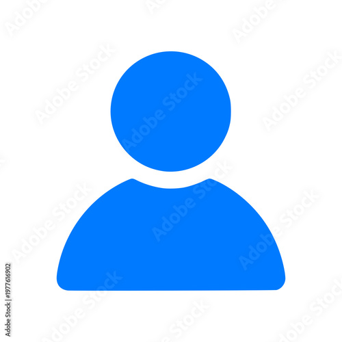 Minimal profile user icon with simple head and shoulders silhouette. Clean flat SVG design ideal for user accounts, login systems, social apps, and modern UI interfaces.