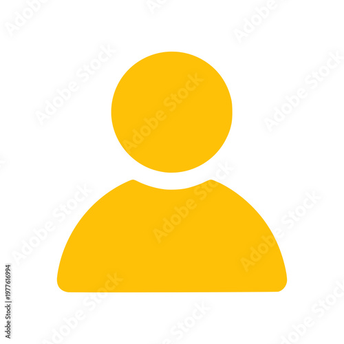 Minimal profile user icon with simple head and shoulders silhouette. Clean flat SVG design ideal for user accounts, login systems, social apps, and modern UI interfaces.