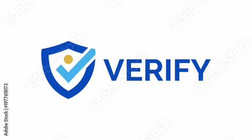 A modern verification logo featuring a shield, reflecting the importance of trust and security in the digital age for individuals and businesses alike.