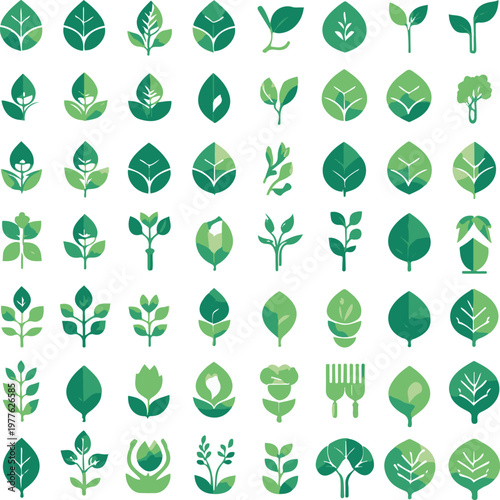  agriculture icons (eco farming icons), perfect grid, consistent stroke 3