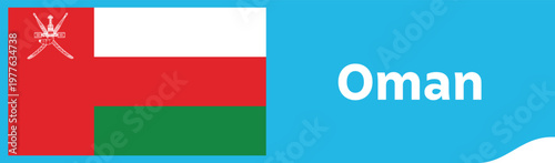 This animated clip presents a detailed and realistic rendering of the Omani flag, gently waving against a neutral backdrop. The animation showcases the national flag of Oman with its vibrant red, whit