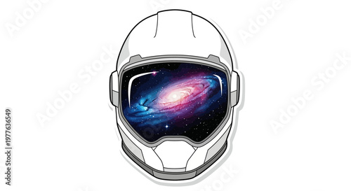 Astronaut Helmet Reflection Galaxy Space Stars Universe Cosmos